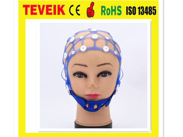 医学の分離NeurofeedbackのシリコーンEEGの電極の帽子、20鉛のコップの電極EEGの帽子