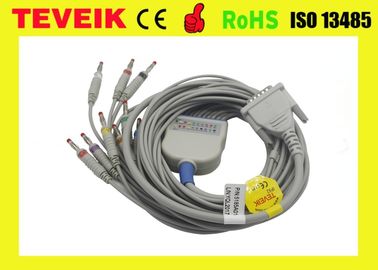 バナナ4.0 IEC 10Kの抵抗器、10を搭載する医療機器のschiller EKGケーブルはecgケーブルを導きます
