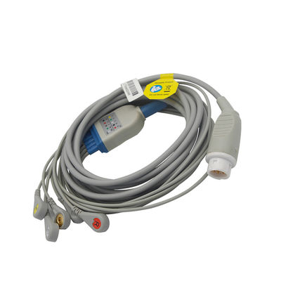 Mindray 5の鉛TPU EKGケーブル再使用可能なIEC ECG医学ケーブル