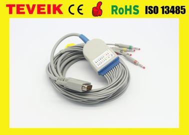 SE-12のためのEdan EKGケーブルはSE-3 SE-601A DB 15ピン10導線を表現します