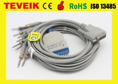 医学のモニターECG-9320/ECG-9522P DIN 3.0のためのNihon Kohden BR-911D EKGケーブル