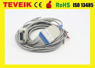 福田私KP-500バナナ4.0 IEC 20Kの抵抗器DB 15 PINのためのEKGケーブル