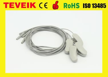 純粋な銀 1.2 のメートル EEG ケーブルの耳クリップ電極 DIN 1.5 のソケット ROHS