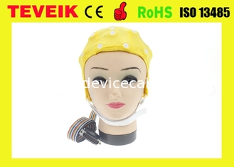 医学EEGの帽子、錫の電極、eeg機械のためのDB25ピン コネクタが付いている32の鉛のeegの帽子