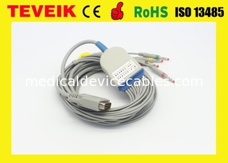 SE-12のためのEdan EKGケーブルはSE-3 SE-601A DB 15ピン10導線を表現します