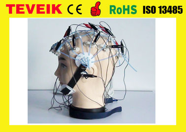 20銀製の銅板の電極を搭載する鉛医学EEGの帽子を分けるNeurofeedbackの工場価格